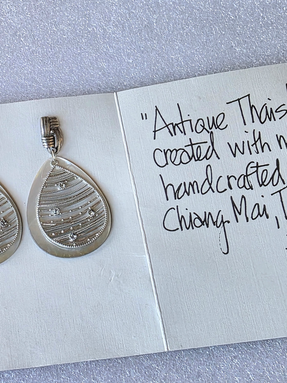 These are John Michael Richardson Handcrafted Post Pierced Dangle Earrings - Picture 2 of 14